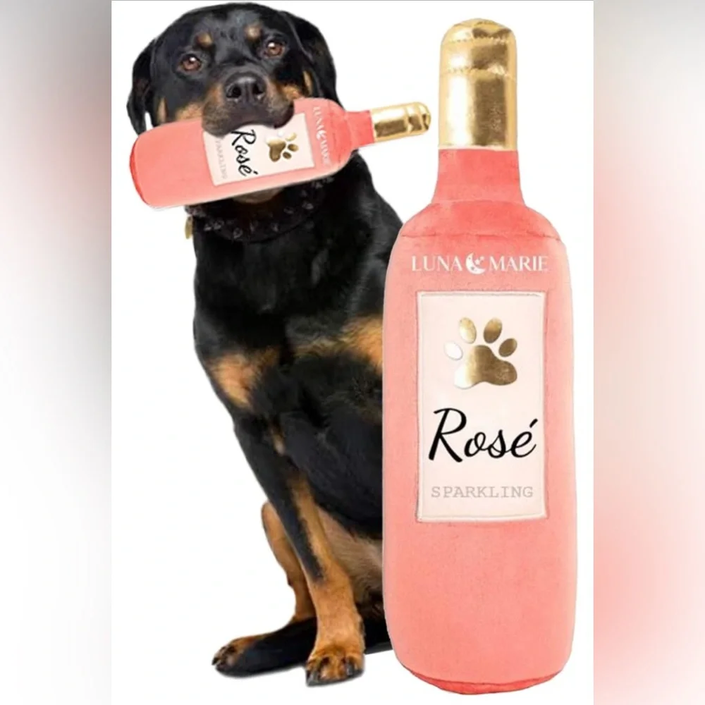 Wine Bottle Plush Squeaking Toy